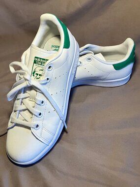 Adidas Stan Smith Endorsed Sample Leather Sneakers Classic Youth US 3.5